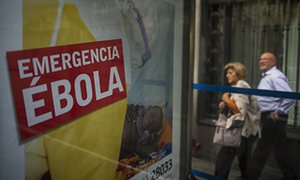 Ebola advert warning Spain