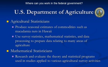 Agricultural Statistician