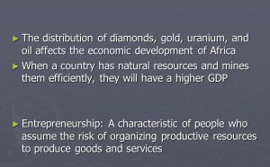 Economic development of Africa