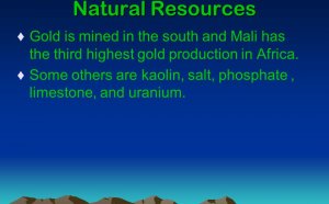 Gold production in Africa