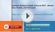 2017 Fertilizer Industry in South Africa Forecasts