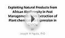 Exploiting Natural Products from African Biodiversity in