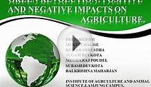 GREEN REVOLUTION; POSITIVE AND NEGATIVE IMPACT on AGRICULTURE