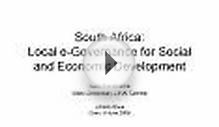 South Africa: Local eGovernance for Social and Economic