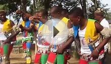 Tribal dance in Ohlange High School near Durban, South Africa